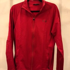 Under Armour Jacket | Red UA Warmup Full Zip